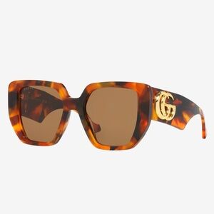 Gucci Tortoiseshell Square Sunglasses